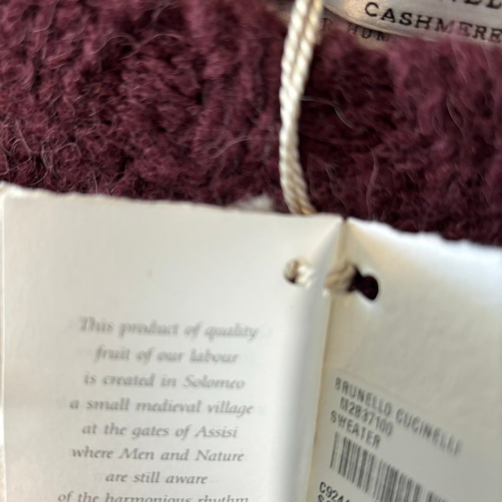 NWT Brunello Cucinelli Men’s Alpaca Sweater